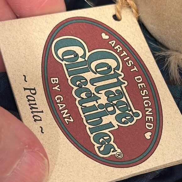 GANZ Cottage Collectibles Paula-Girl Bear w' Dress Jointed Plush  18" 1999 - Picture 8 of 10